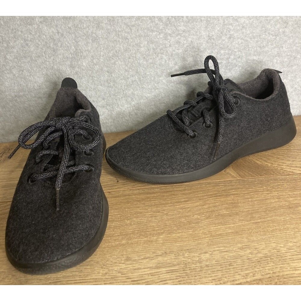 all birds W Sz 9 Shoe Charcoal Gray Wool Sneaker Lace Up Casual